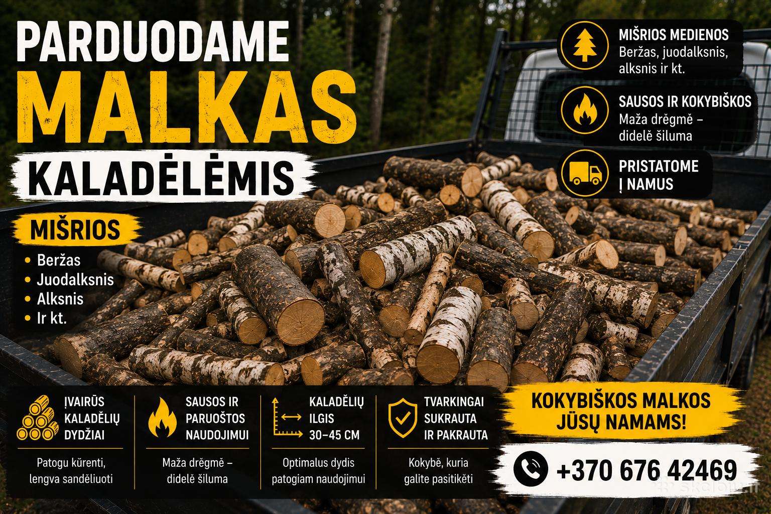 Malkos mažesniais kiekiais