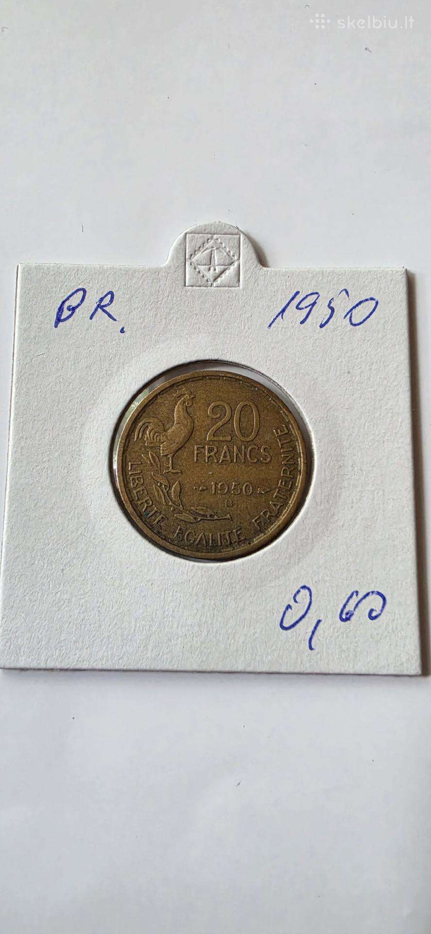 Prancūzija 20 frankų 1950