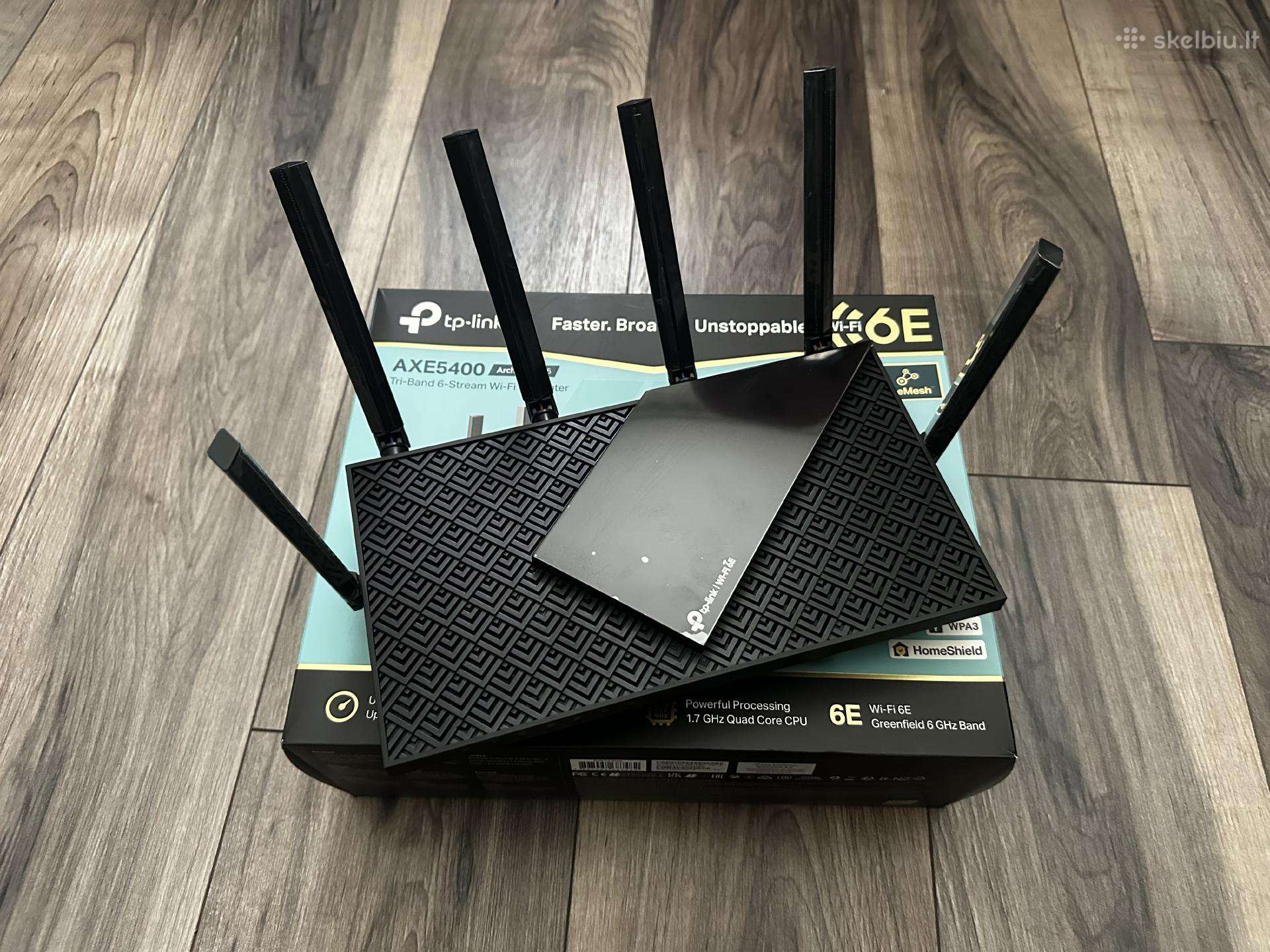 Tp-link Axe75 (Axe5400) Wi-fi 6e maršrutizatorius