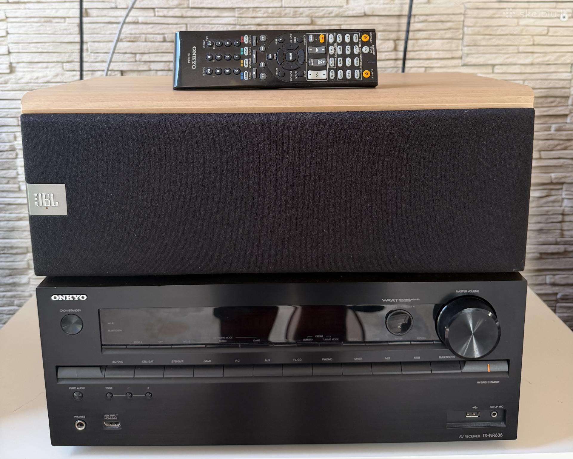 Onkyo resyveris ir Jbl kolonėlė