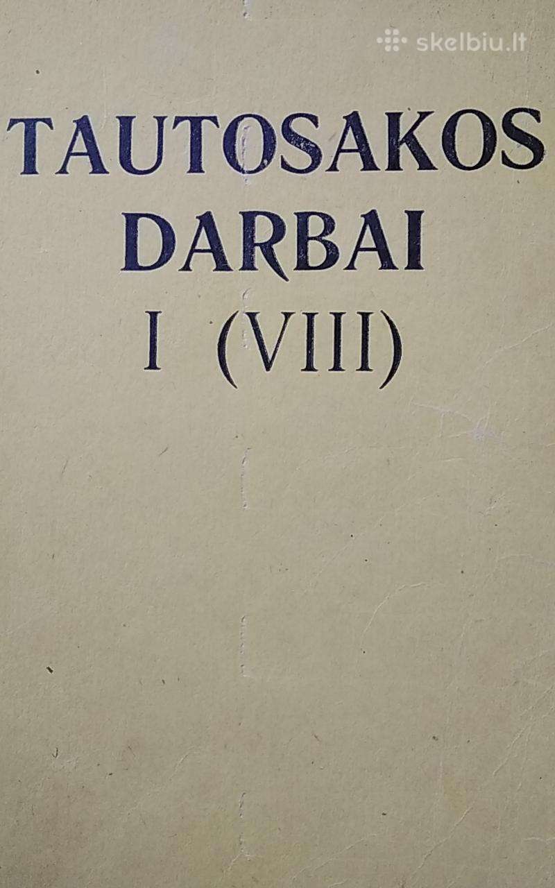 Tautosakos darbai I (VIII)