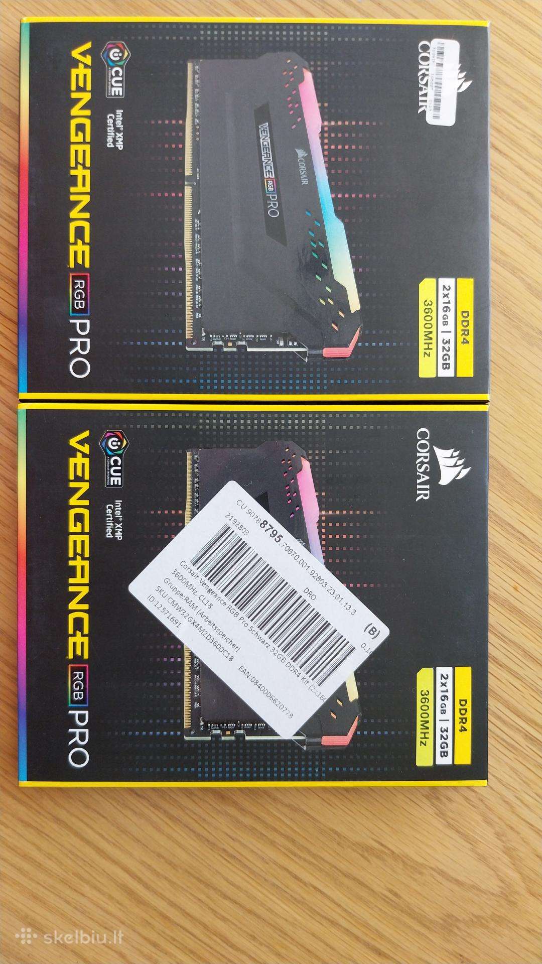 Parduodu ddr4 3600mhz 64gb