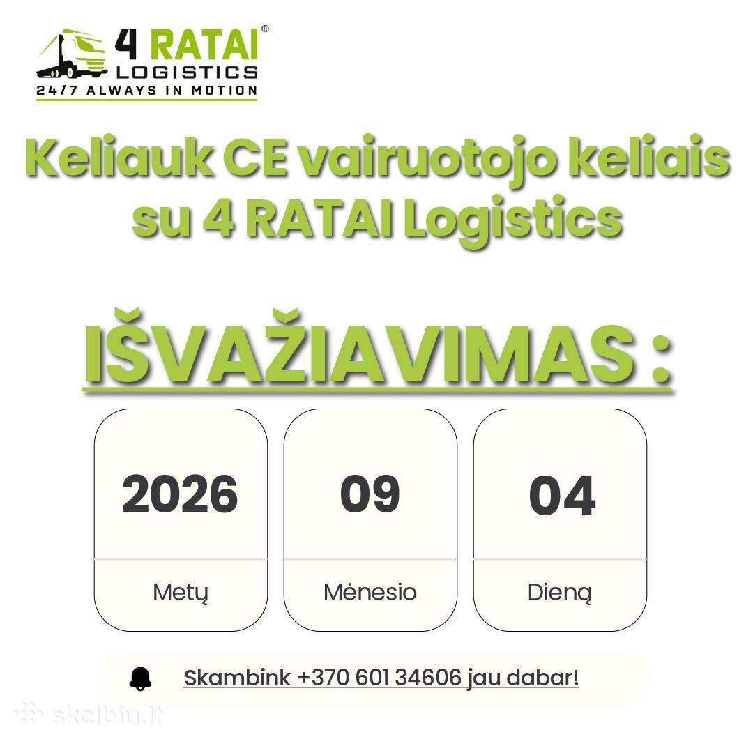 4 Ratai Logistics kviečia vairuotojus!