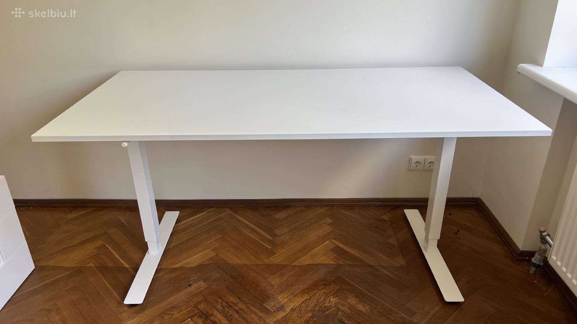 Baltas rašomasis / darbo stalas 160-80 cm