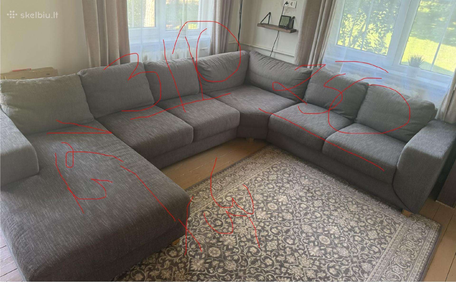 Erdvus ir patogus minkštas kampas