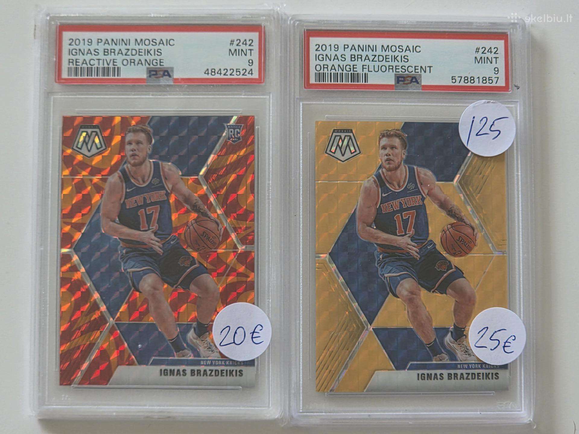 2019 Panini Ignas Brazdeikis Psa 9 /10 mix