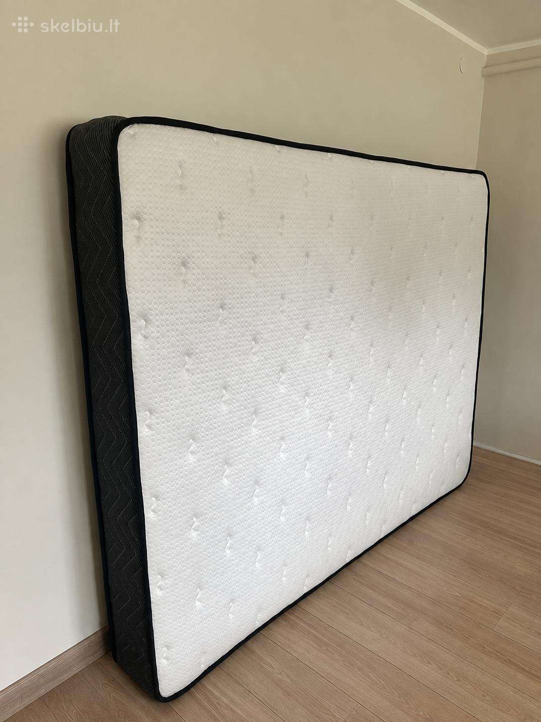 Naujas kietas spyruoklinis čiužinys 160x200
