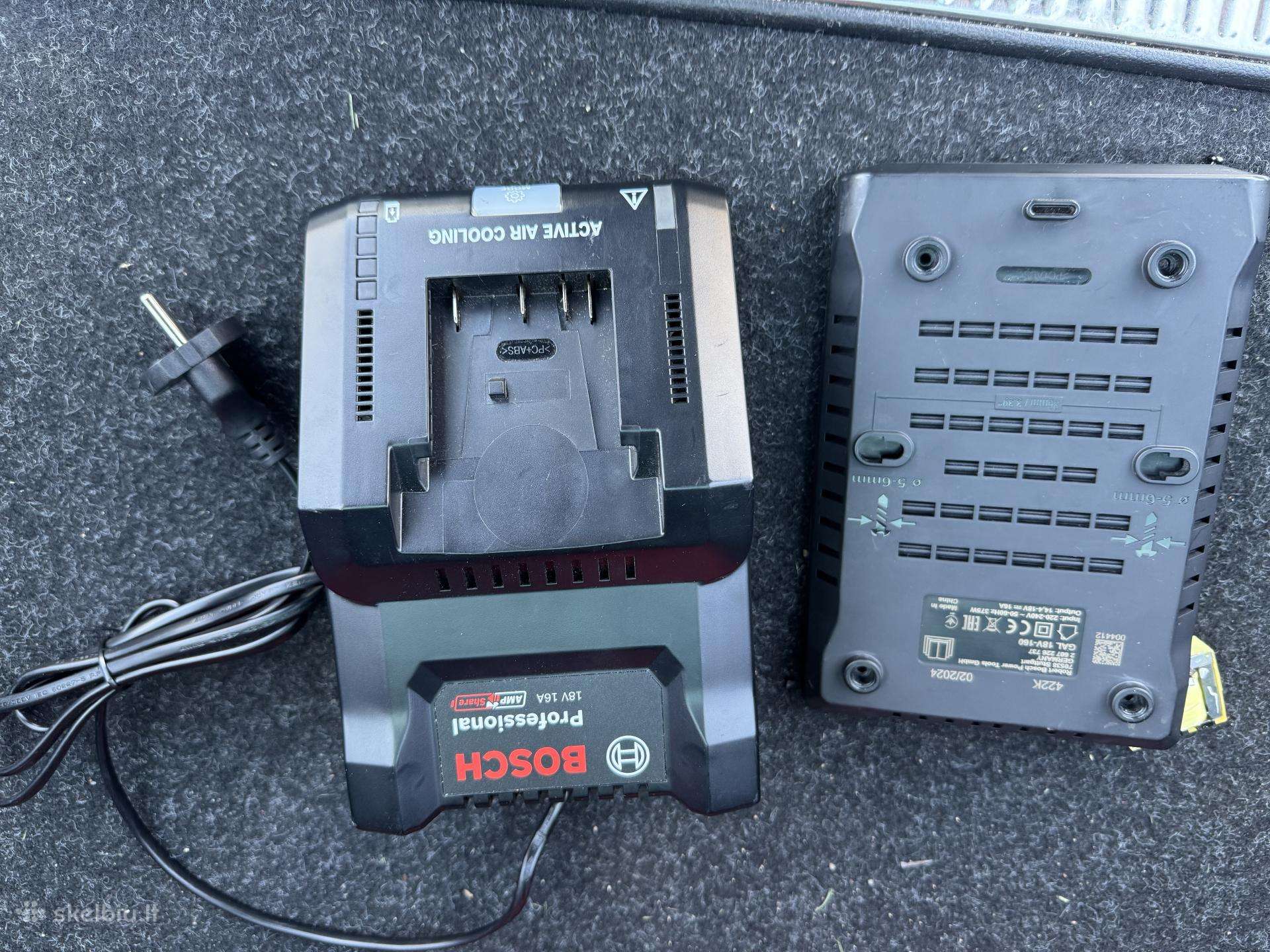 Bosch Gal 18v-160 kroviklis su defektu