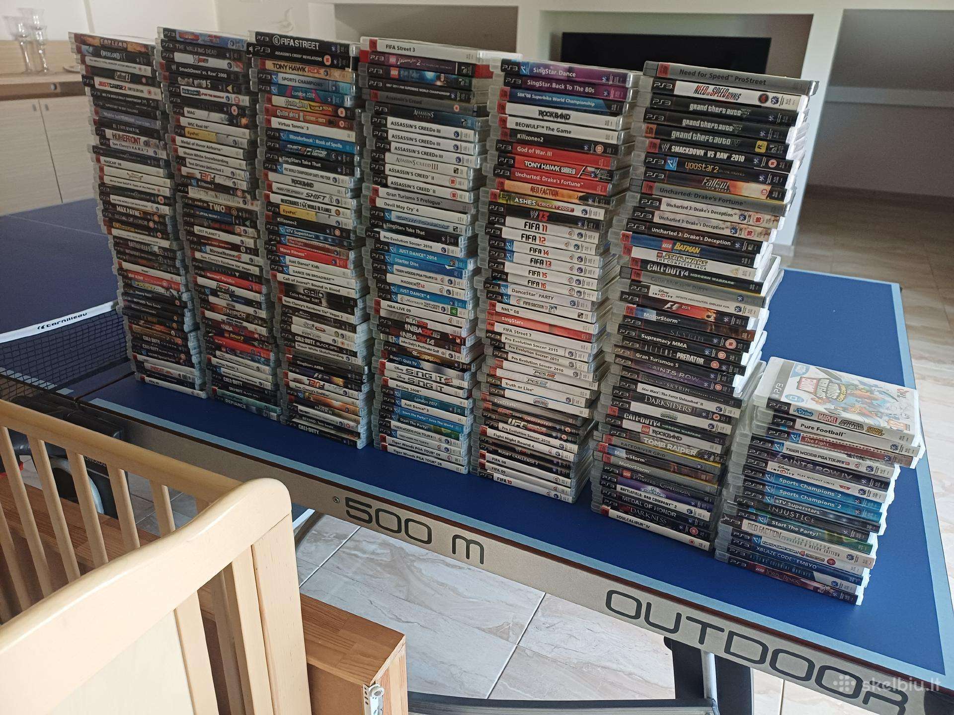 PS3 zaidimu kolekcija skaitom aprasyma