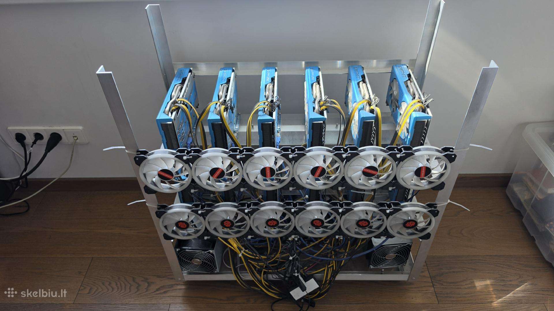 Mining Rig 12 Sapphire Nitro + Rx 580 8gb Se