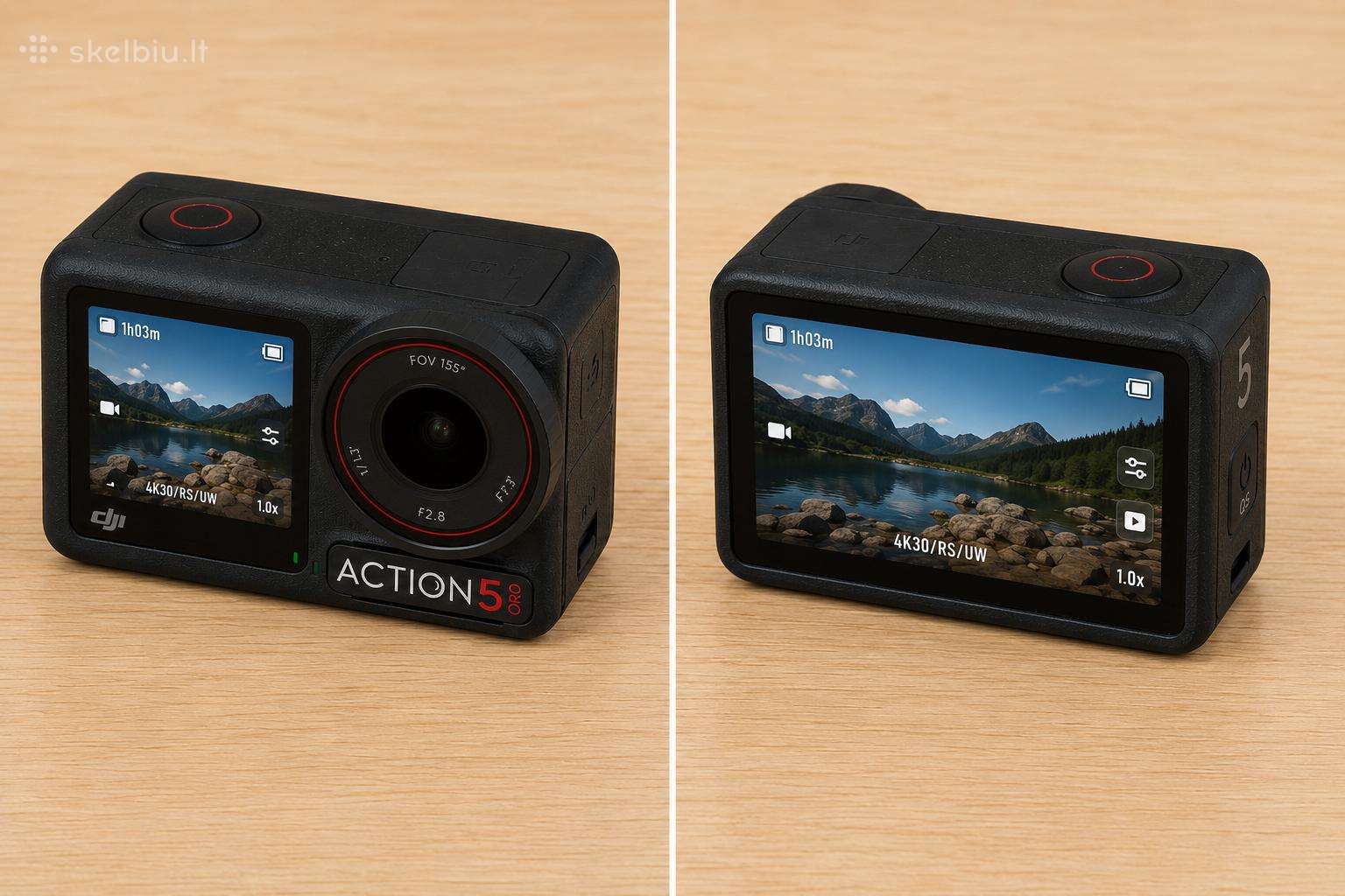 Dji Osmo Action 5 Pro – pilnas komplektas + 2 Sd