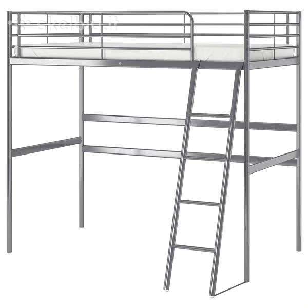 Ikea Svarta lofto lova dviaukštė + čiužinys