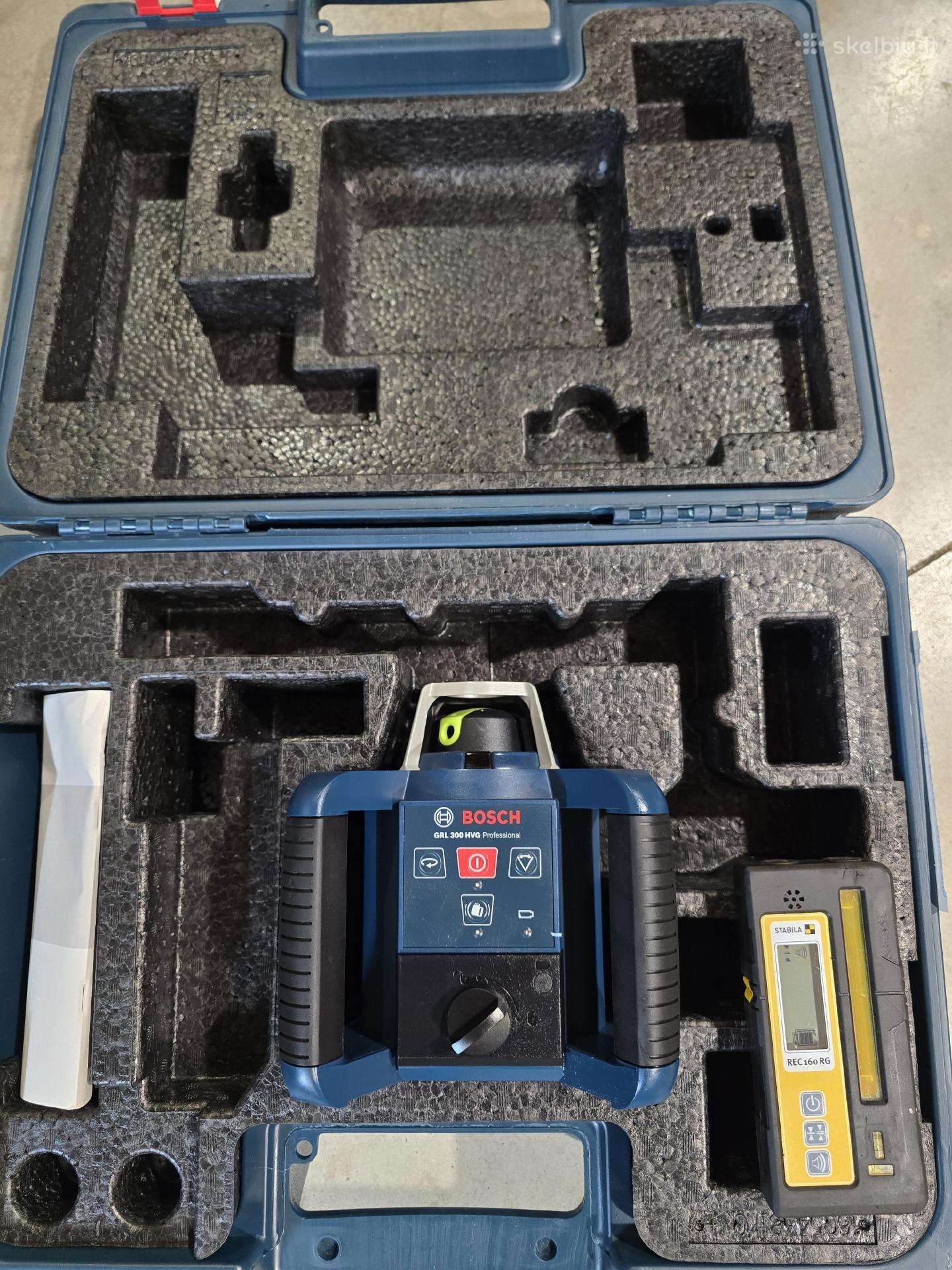 Rotaciniai nivelyrai Bosch, Leica hilti