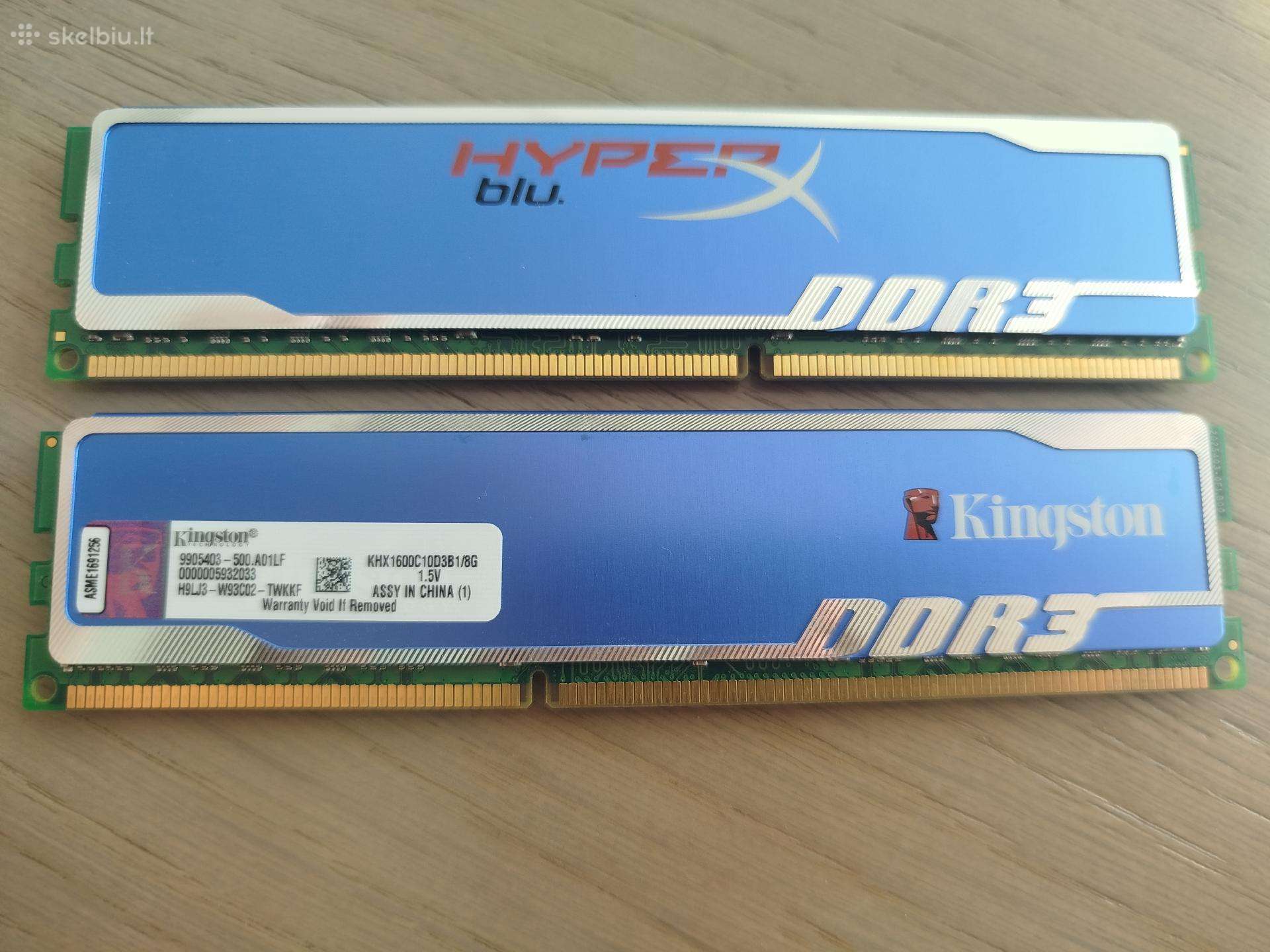 Kingston Hyperx Blu 16gb (2x8gb) Ddr3 1333mhz RAM