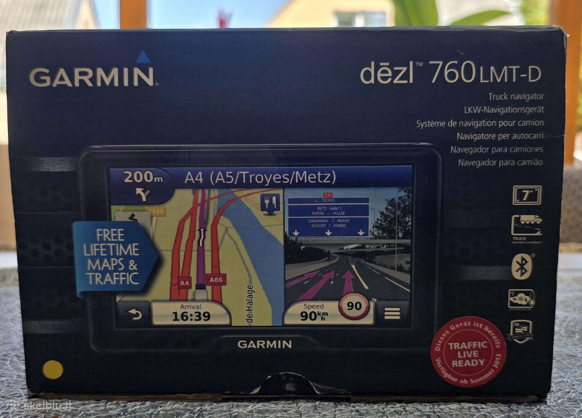 Garmin dēzl 760lmt-d sunkvežimiui