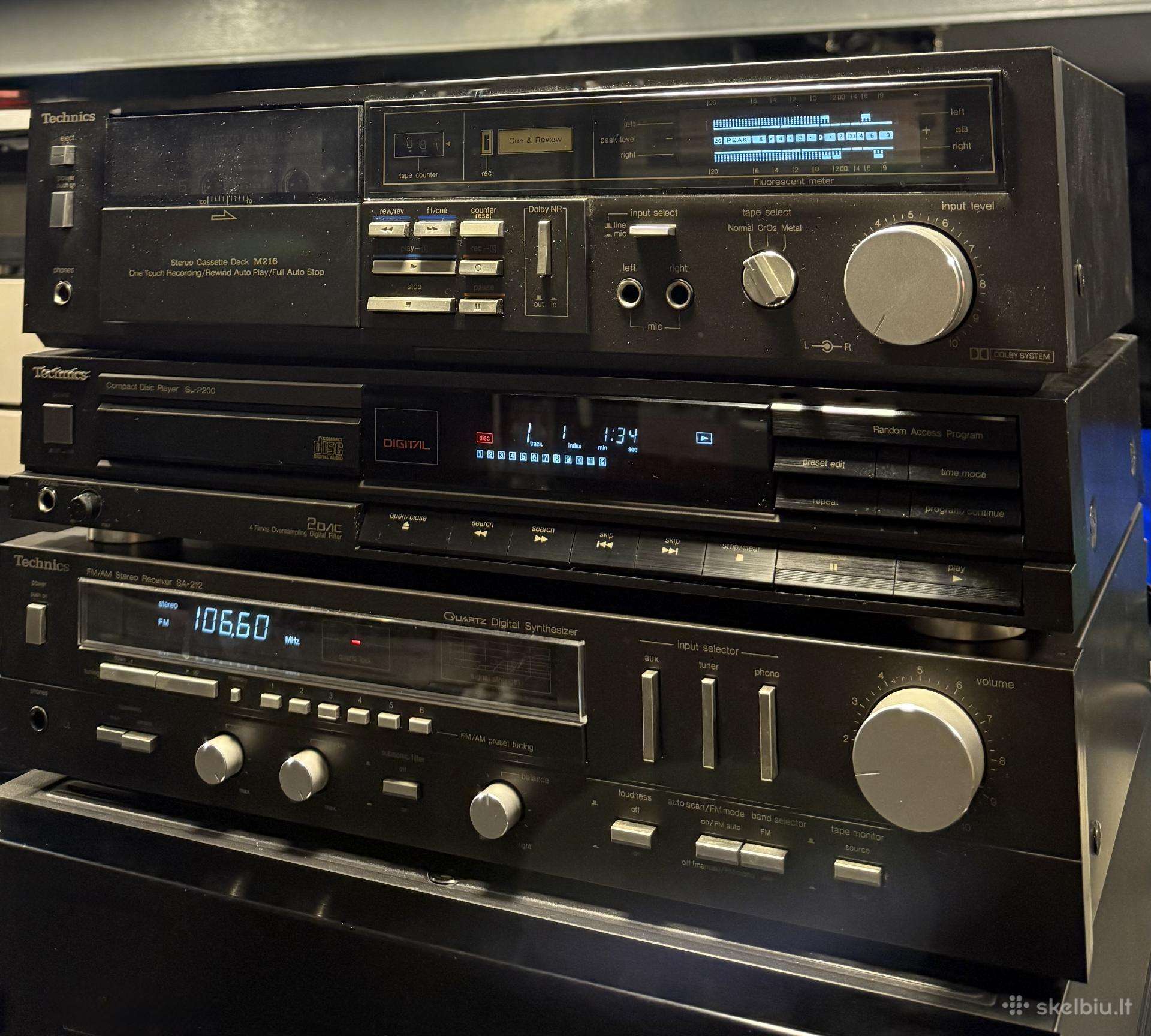 Technics komplektas / audio technika