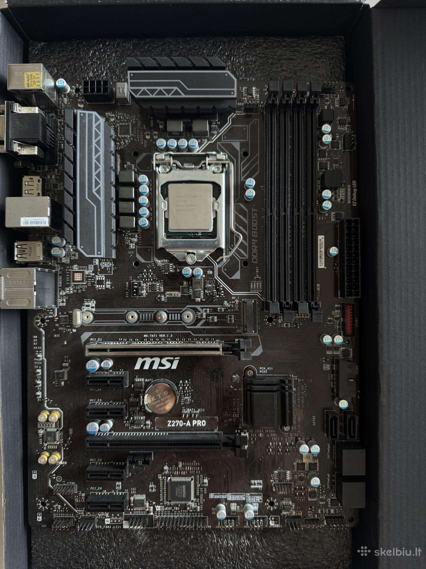 Intel i7-6700 + Msi Z270-a Pro + Cooler Master