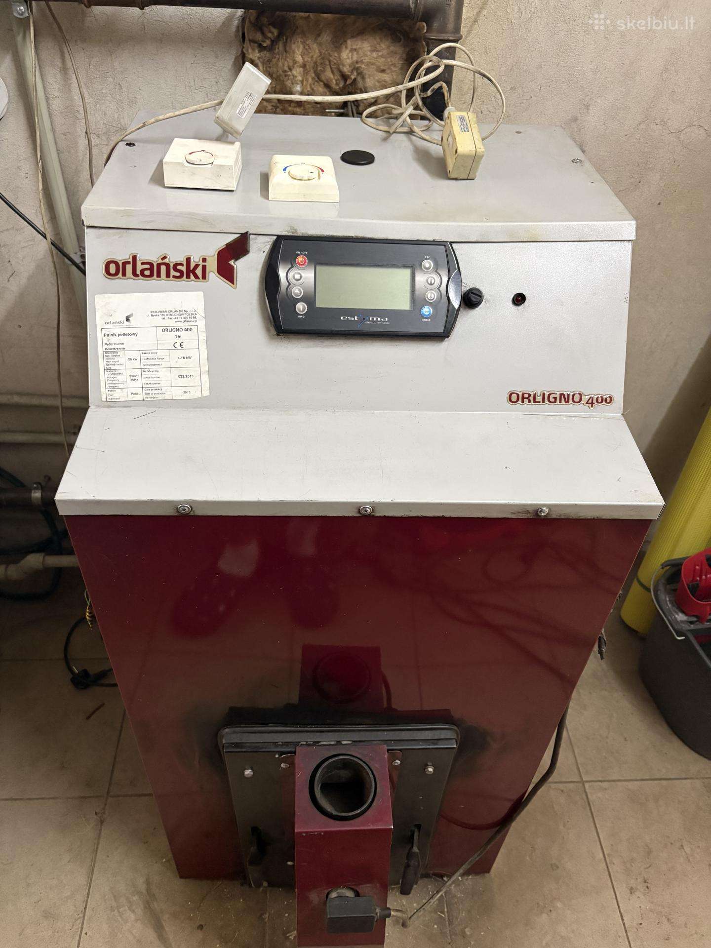 Naudotas granulinis katilas Orligno 400