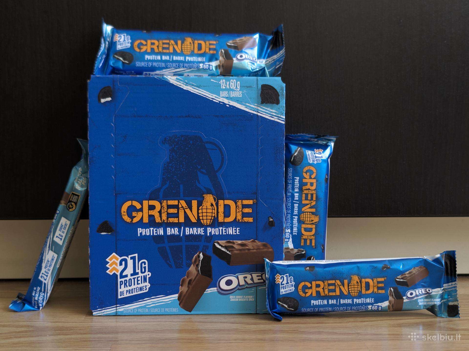 Grenade Protein Bar (Oreo ir Fudged Up skoniai)
