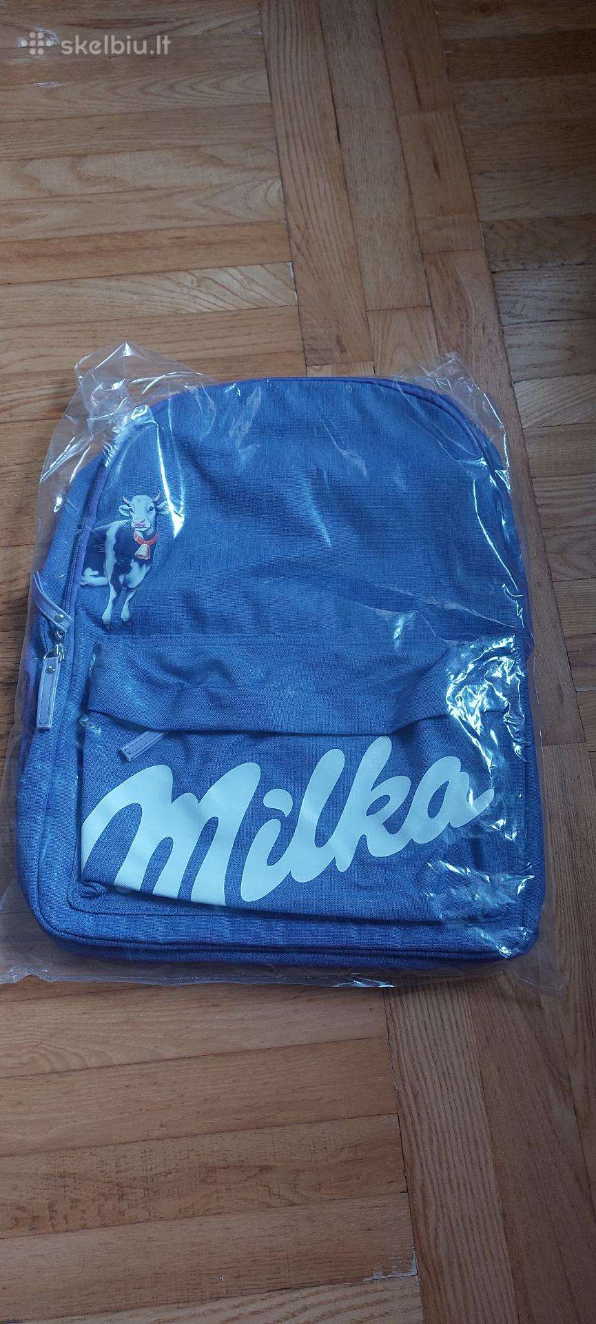 Parduodama visiškai nauja Milka kuprinė