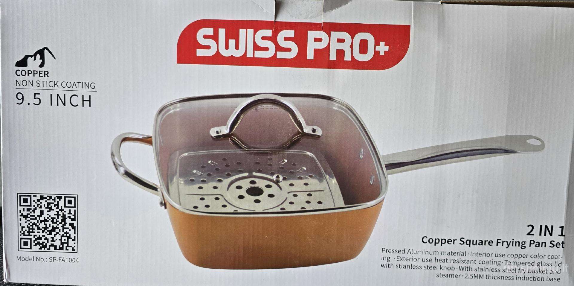 Nauja keptuvė Swiss pro+ 2 in 1