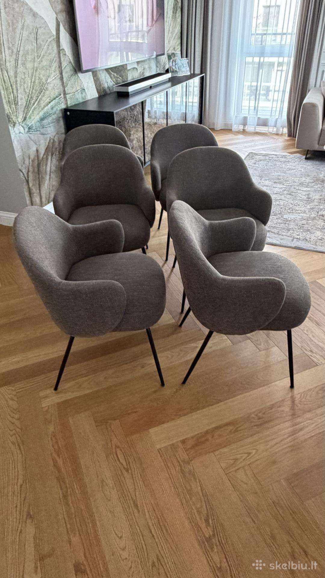 Dan-form valgomojo kėdės – 6 vnt., puiki būklė