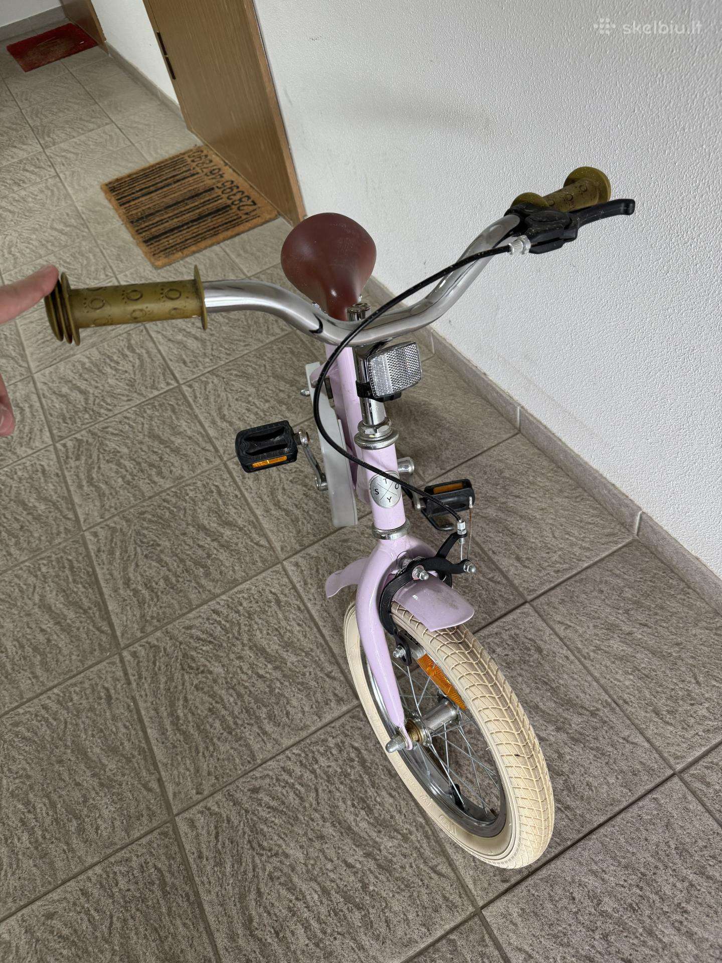 Stoy 14" Vintage vaikiškas dviratukas (Candy Pink)