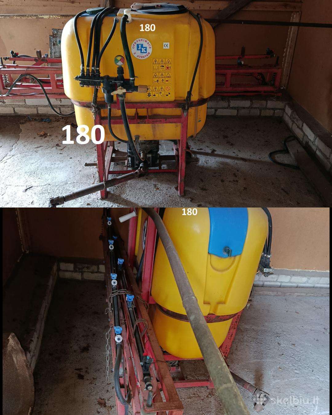 Žemės ūkio technika , purkštuvas ,skutikas
