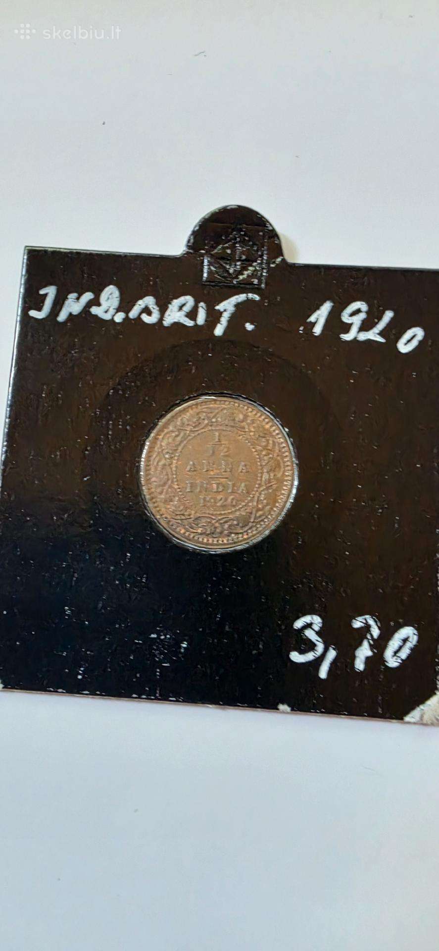 Britų Indija 1/12 anos 1920