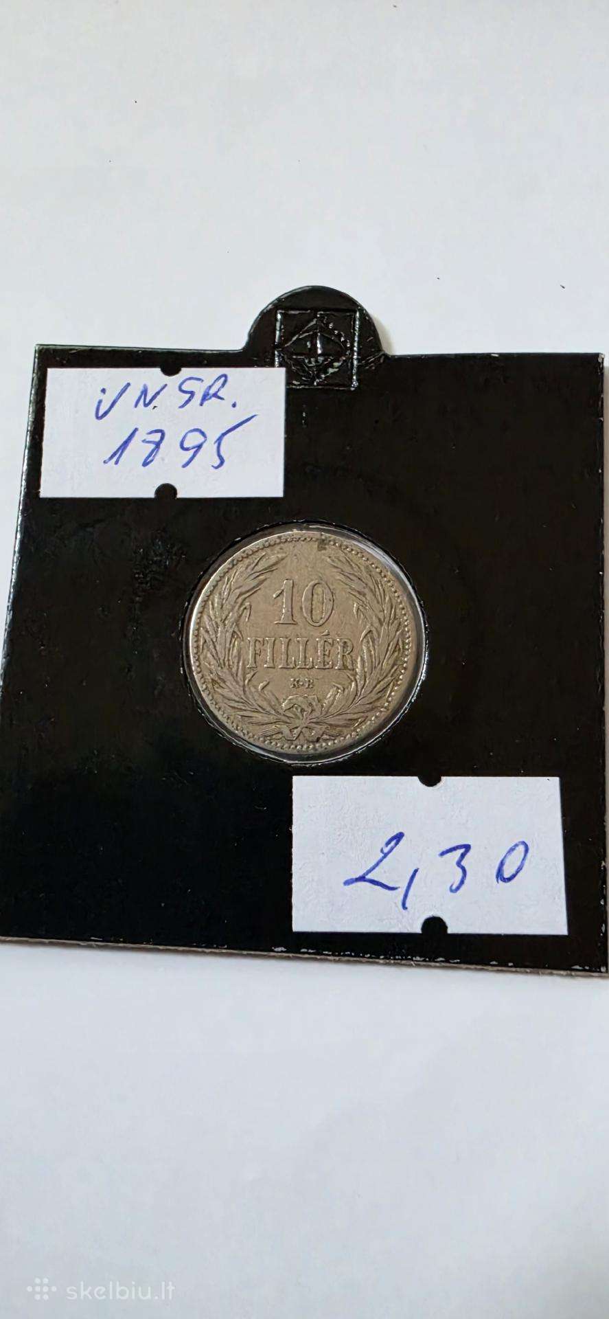 Vengrija 10 filerių 1895