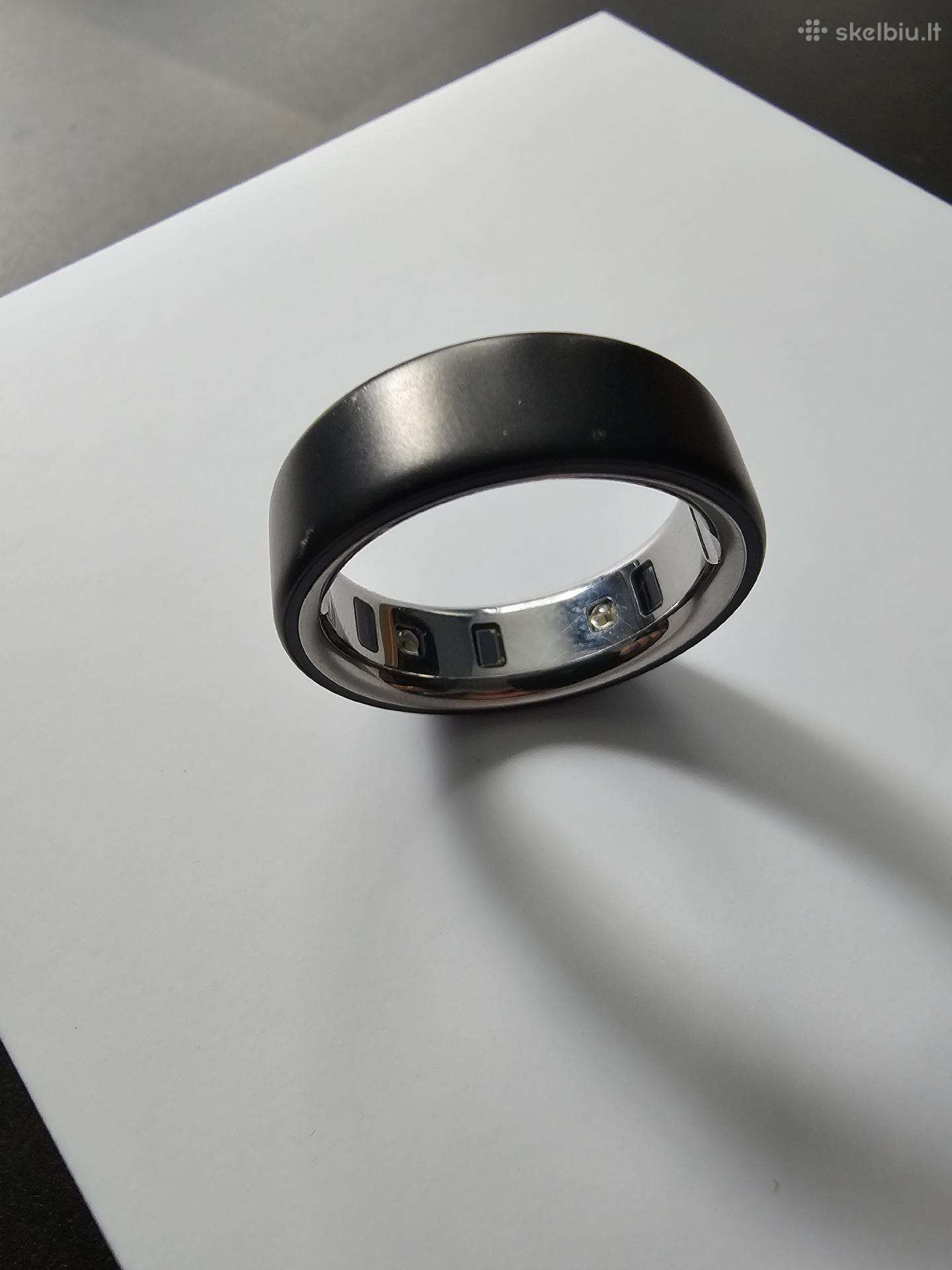 Oura Ring 4, size 12, Juodas Matinis (naudotas)