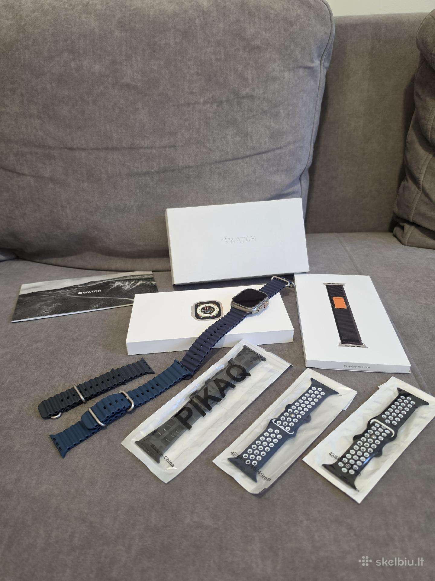 Puikios bukles Apple Watch ultra 1 su priedais