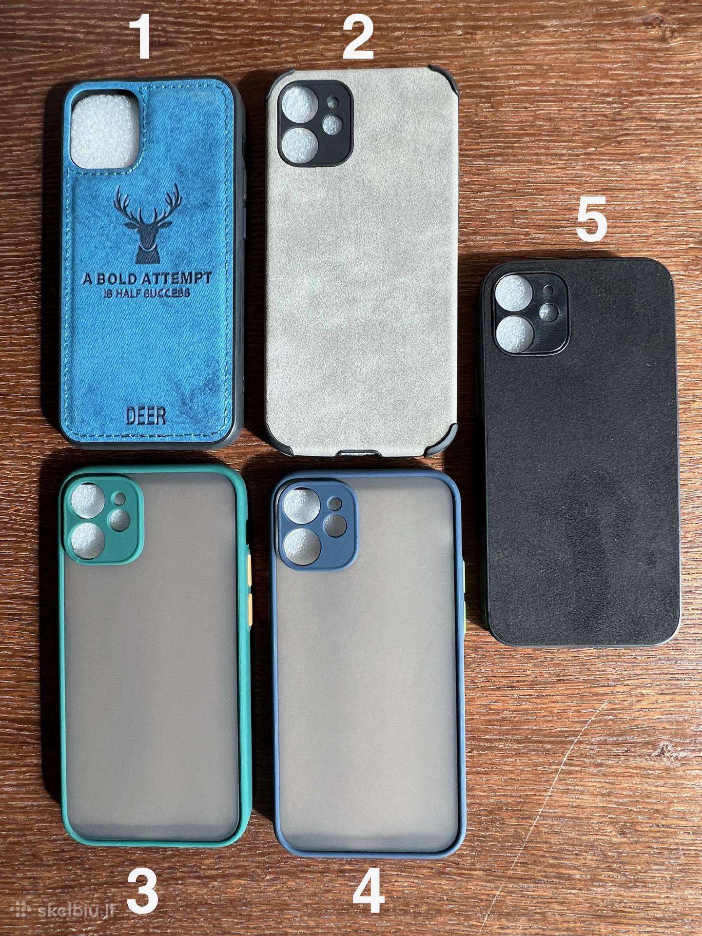 Nauji iPhone 12 mini dėkliukai