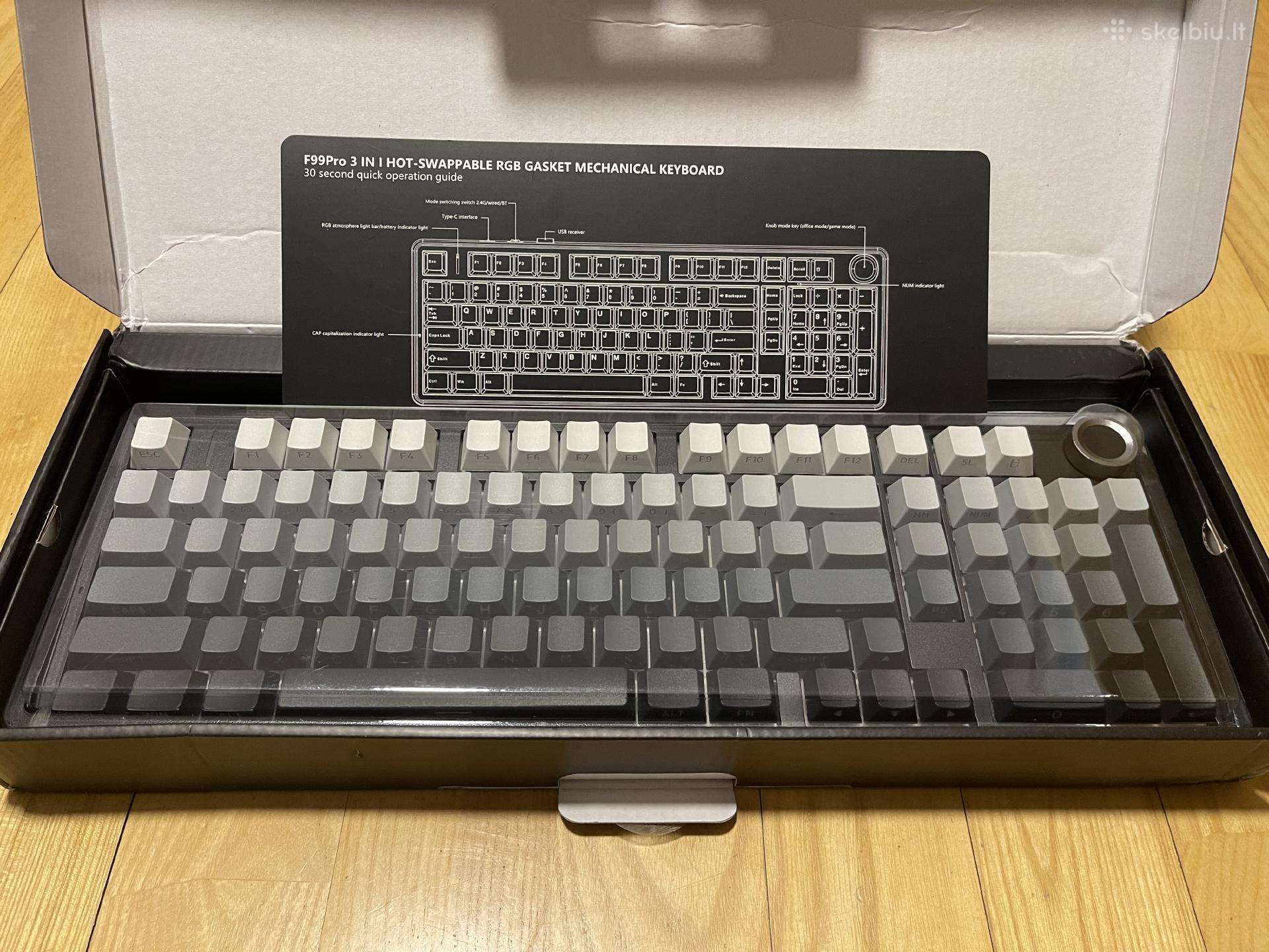 Aula F99 Pro wireless gaming mechaninė klaviatūra