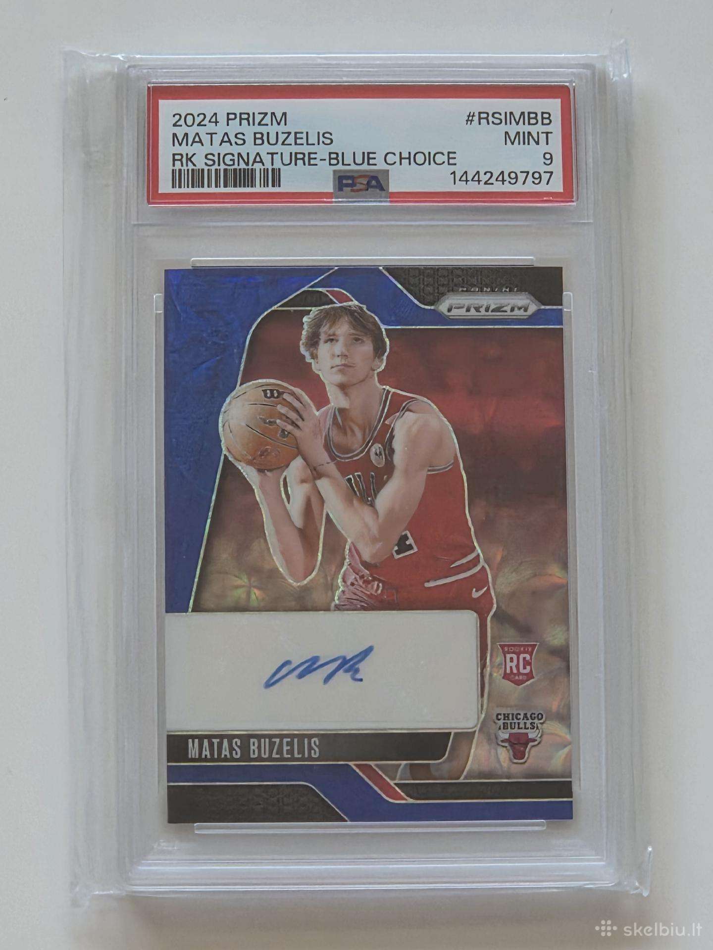 2024 Prizm Matas Buzelis Rookie Auto Psa 9 /49