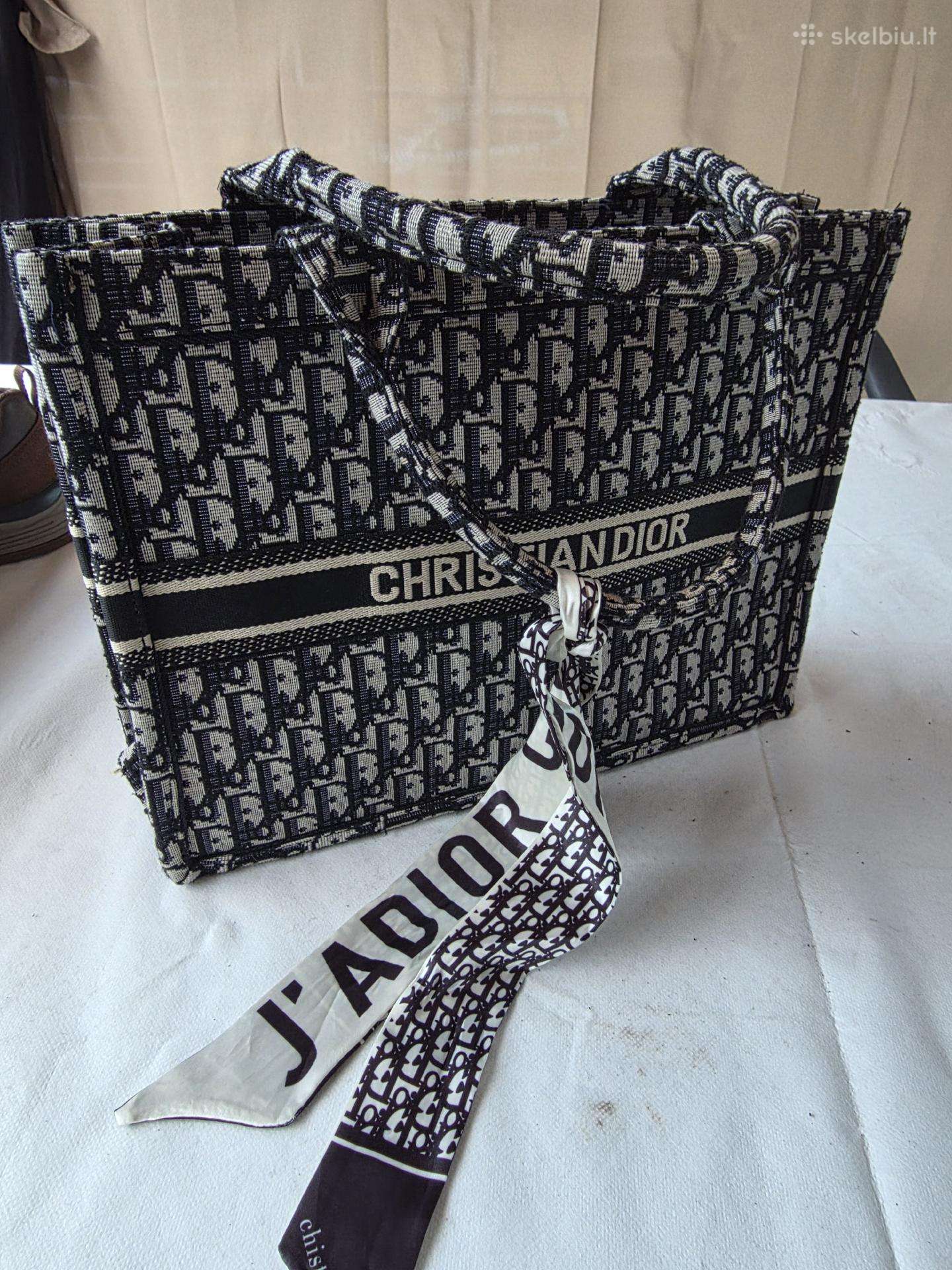 Aukstos kokybes Christian Dior tote bag krepsys