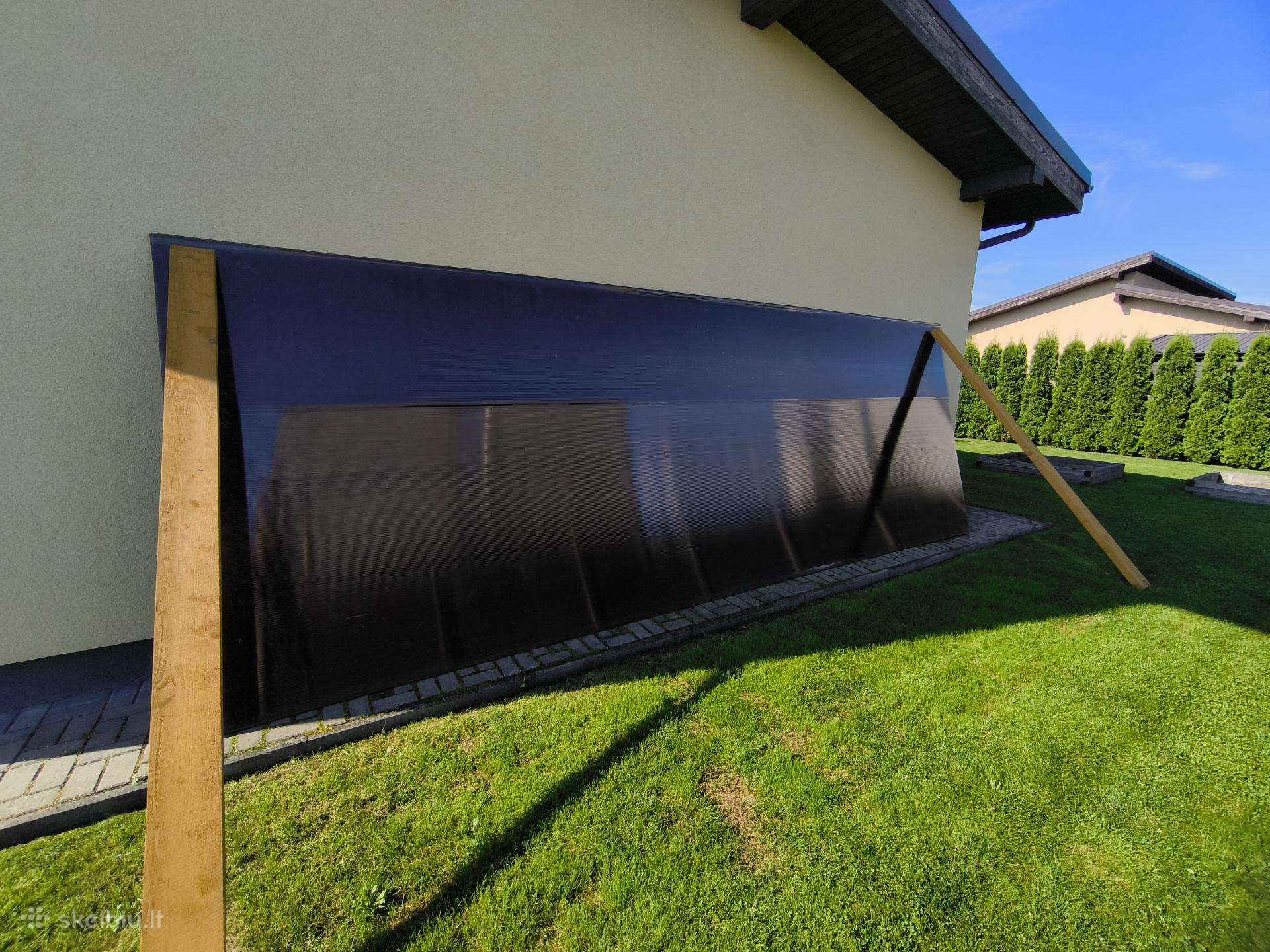 2 vnt bronzinio Polikarbonato 6.0x2.1m 10mm storio