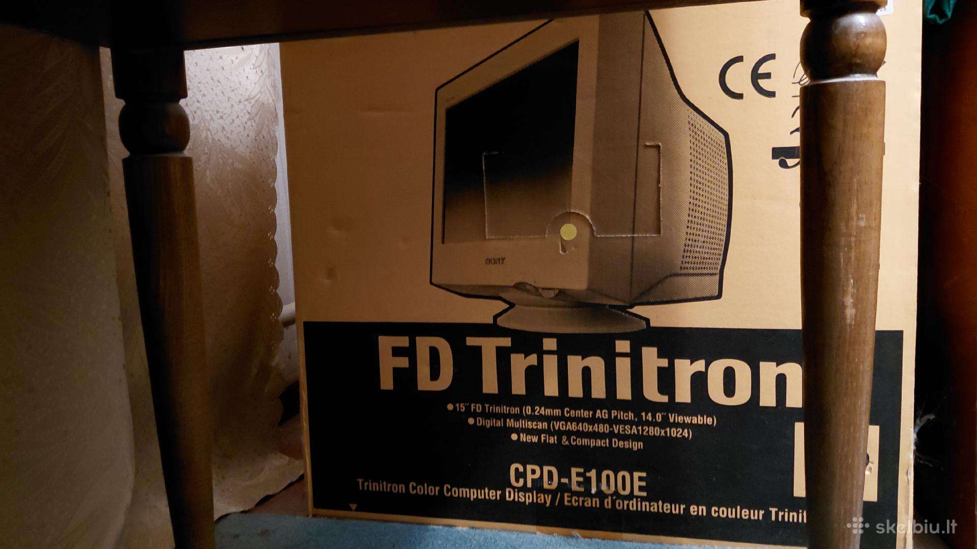 Retro Antkvarinis Monitorius Sony Trinitron