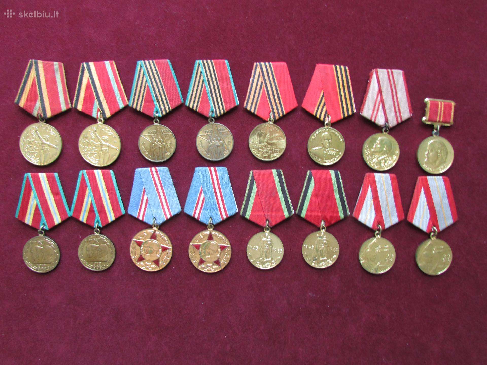TSRS jubiliejiniai Ww2 medaliai