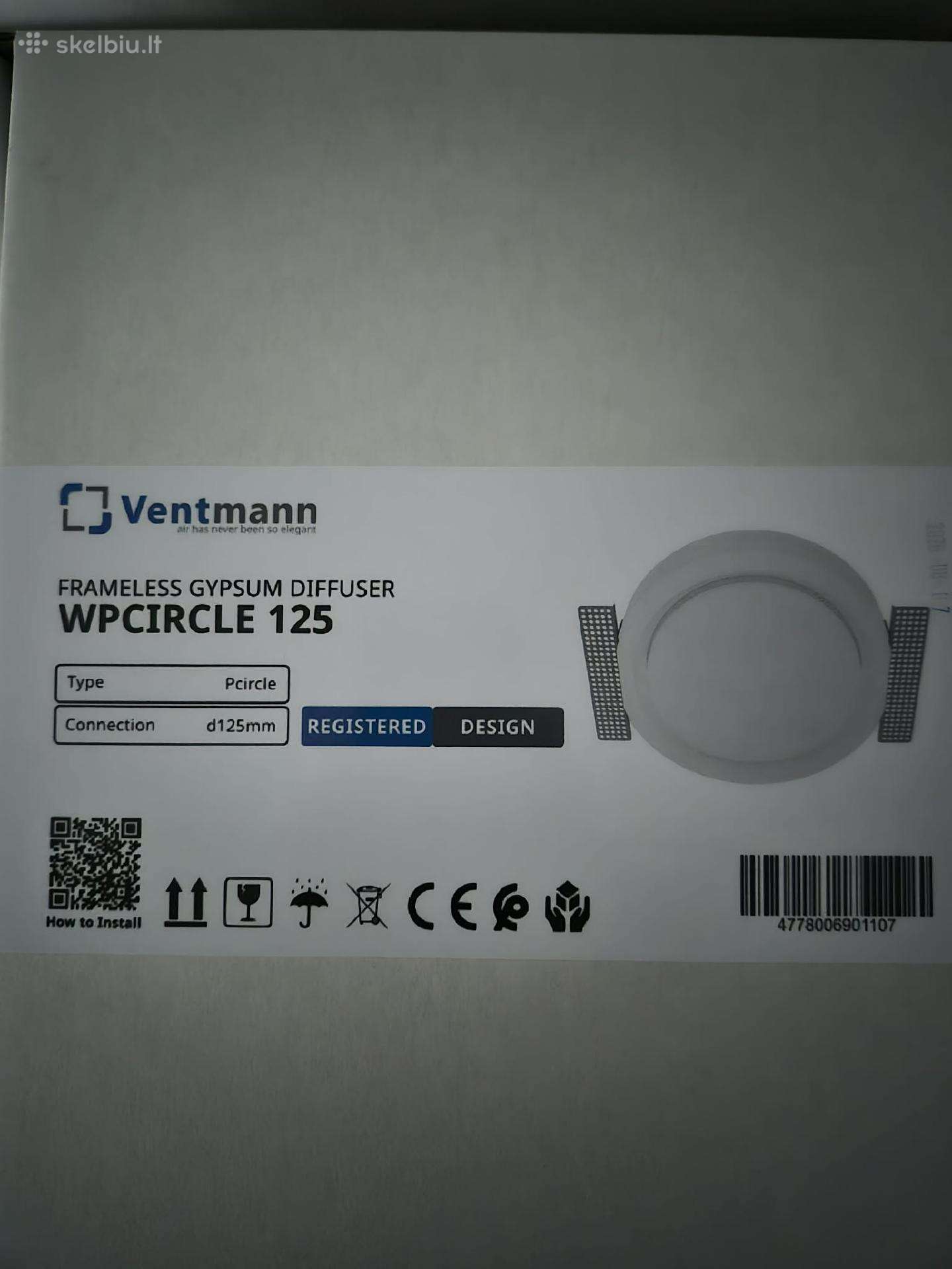 Ventmann Coanda 125 mm priglaistomas difuzorius