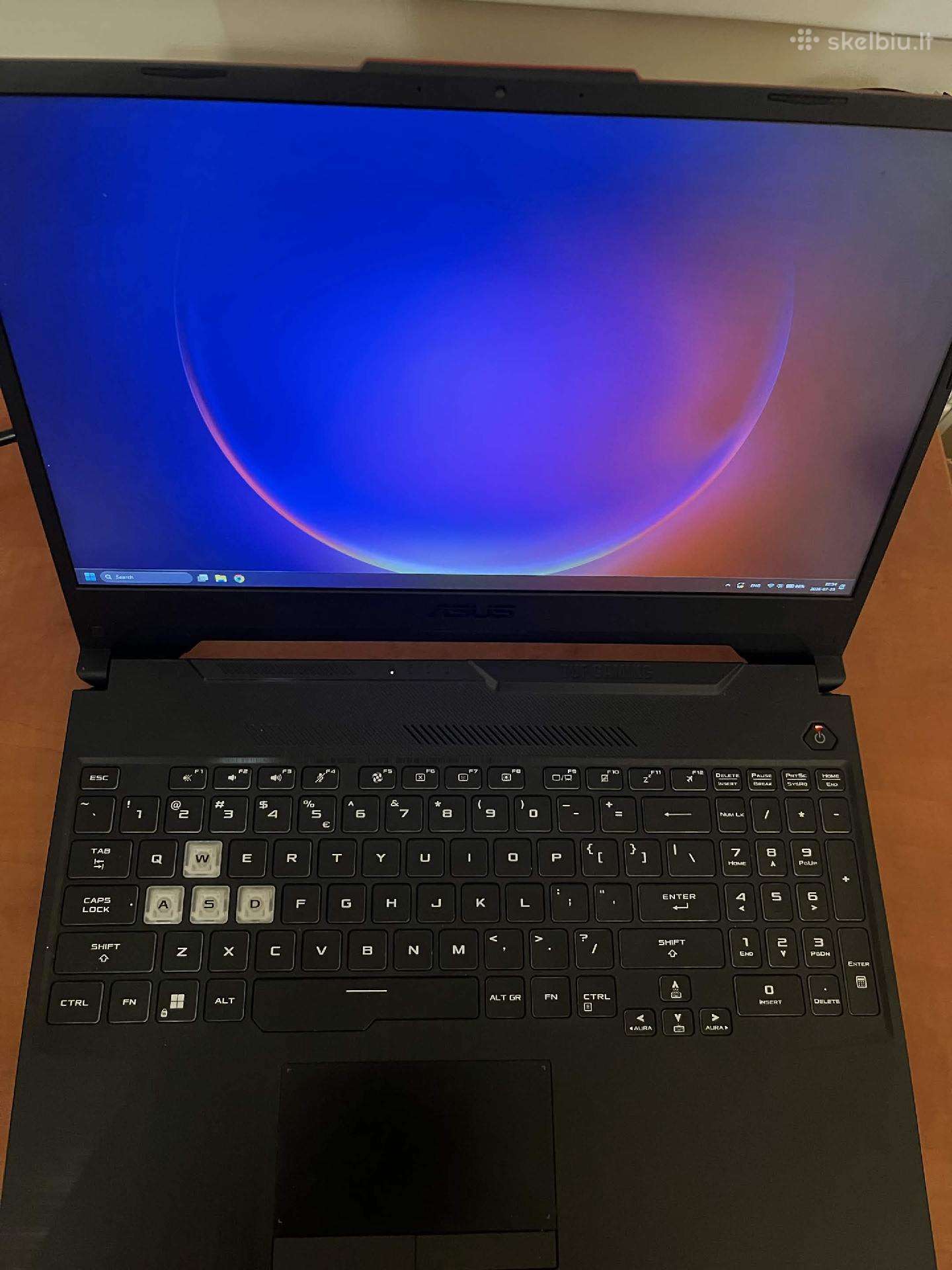 Asus Tuf Gaming F15 nešiojamas kompiuteris