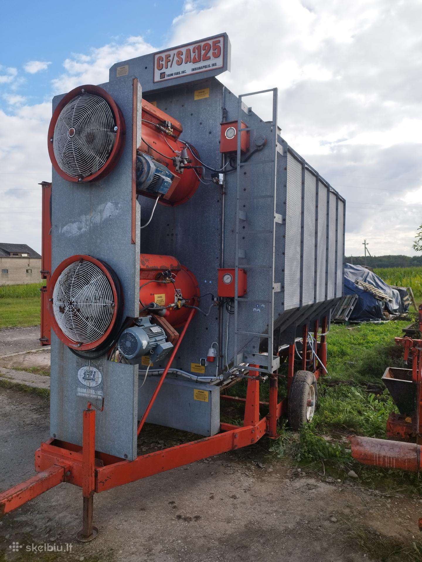 FARM FANS, grain processing equipment