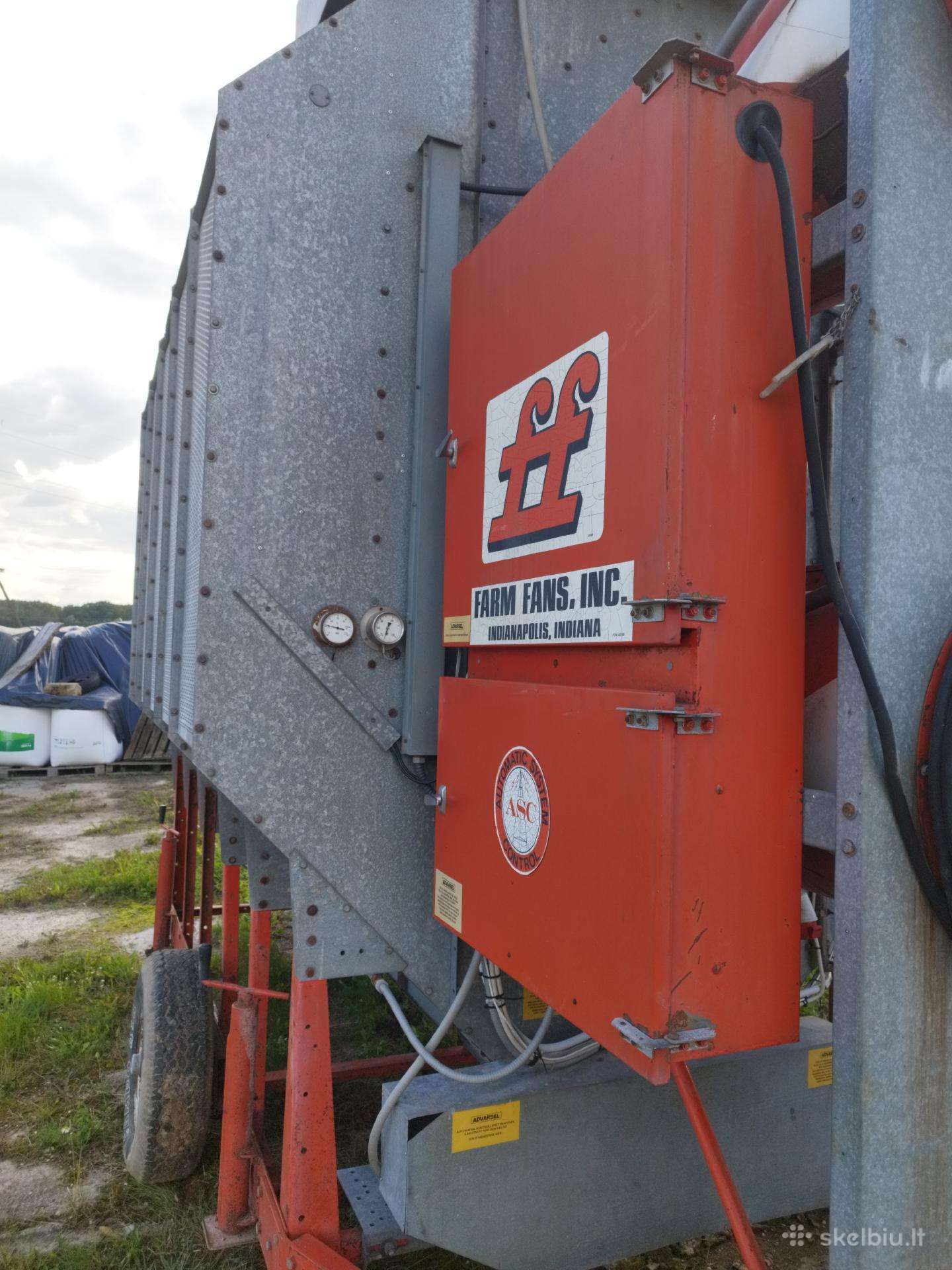 FARM FANS, grain processing equipment