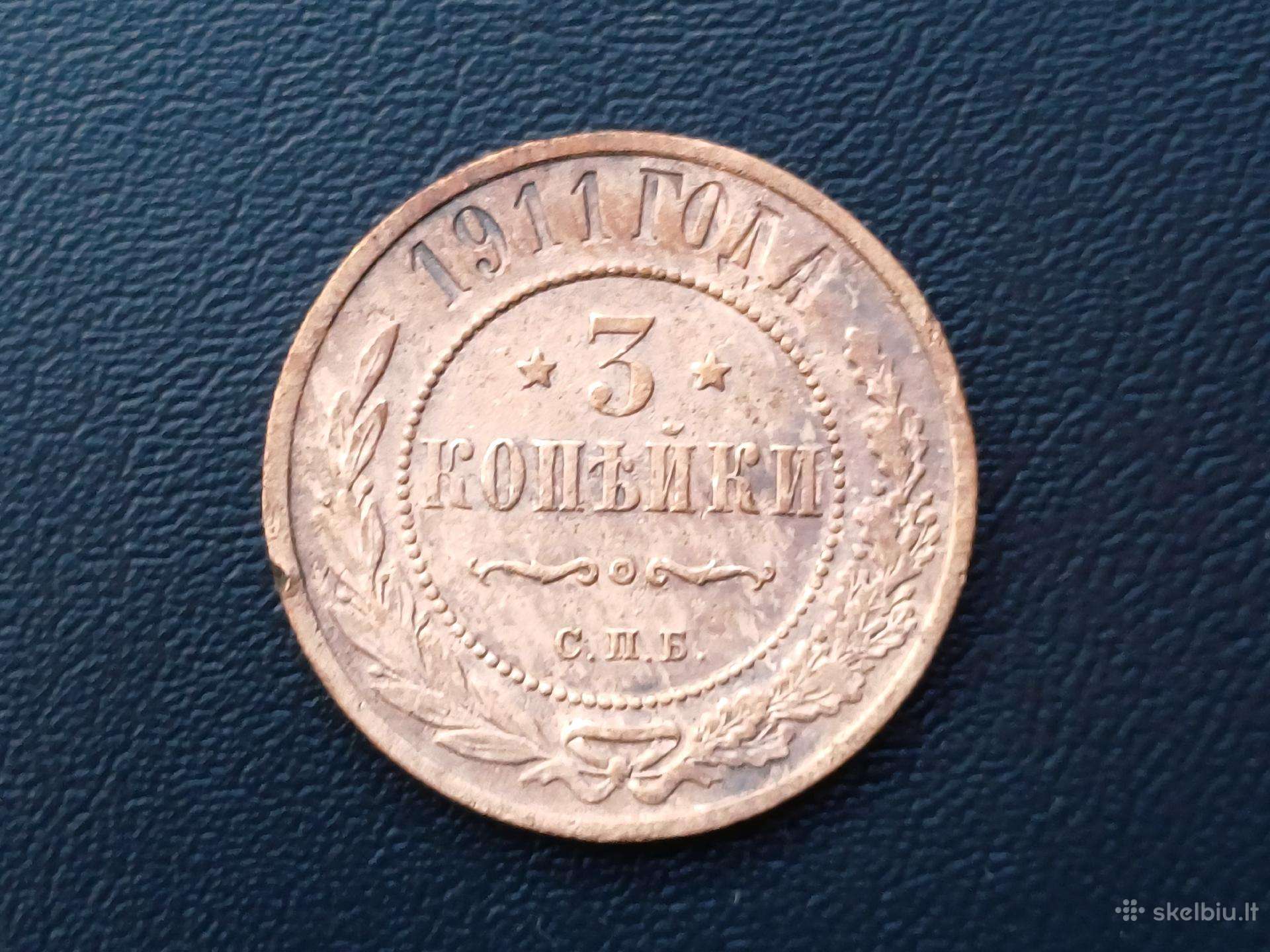 3 kapeikos 1911m.