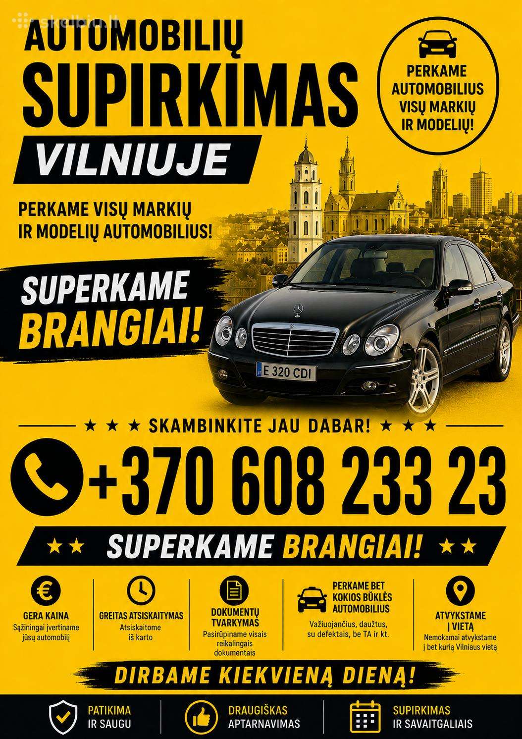 Automobilių Supirkimas Vilniuje 24/7