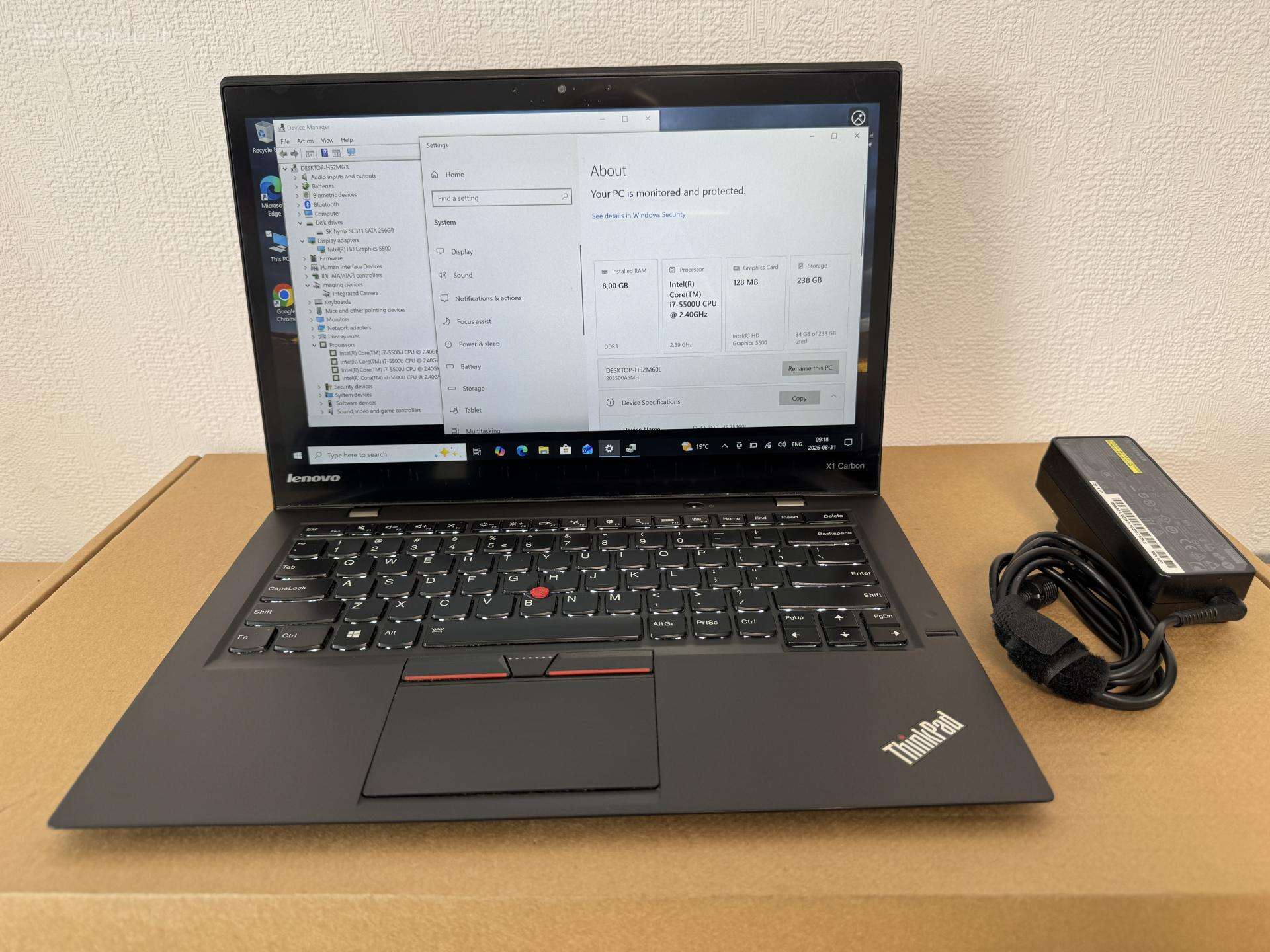 Lenovo Carbon X1 i7-5500u Lieciamas
