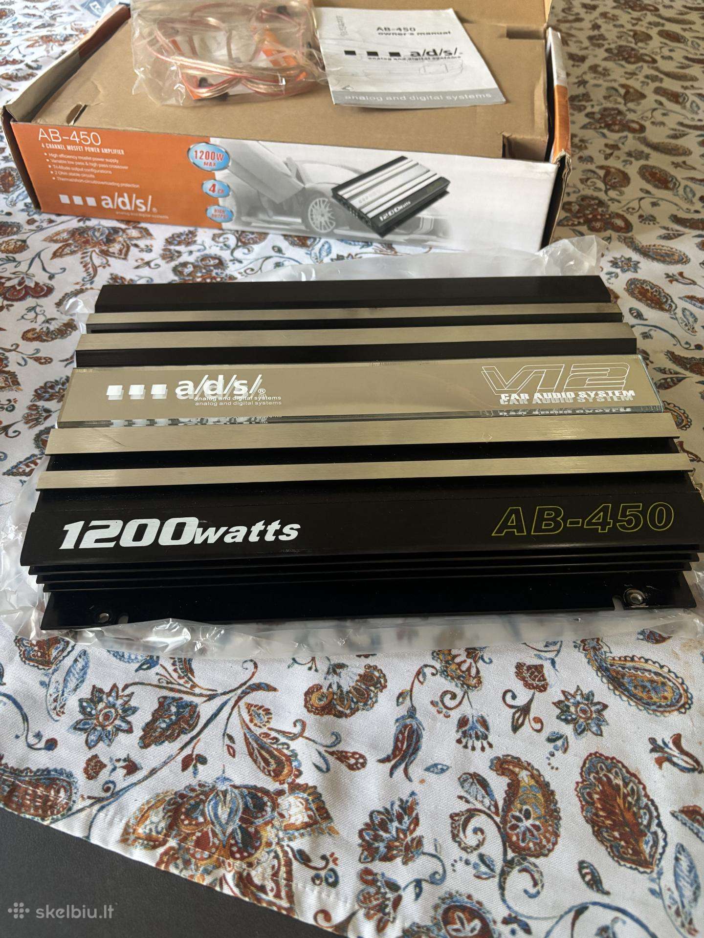 Mašinos garsiakalbių stiprintuvas a/d/s Ab-450