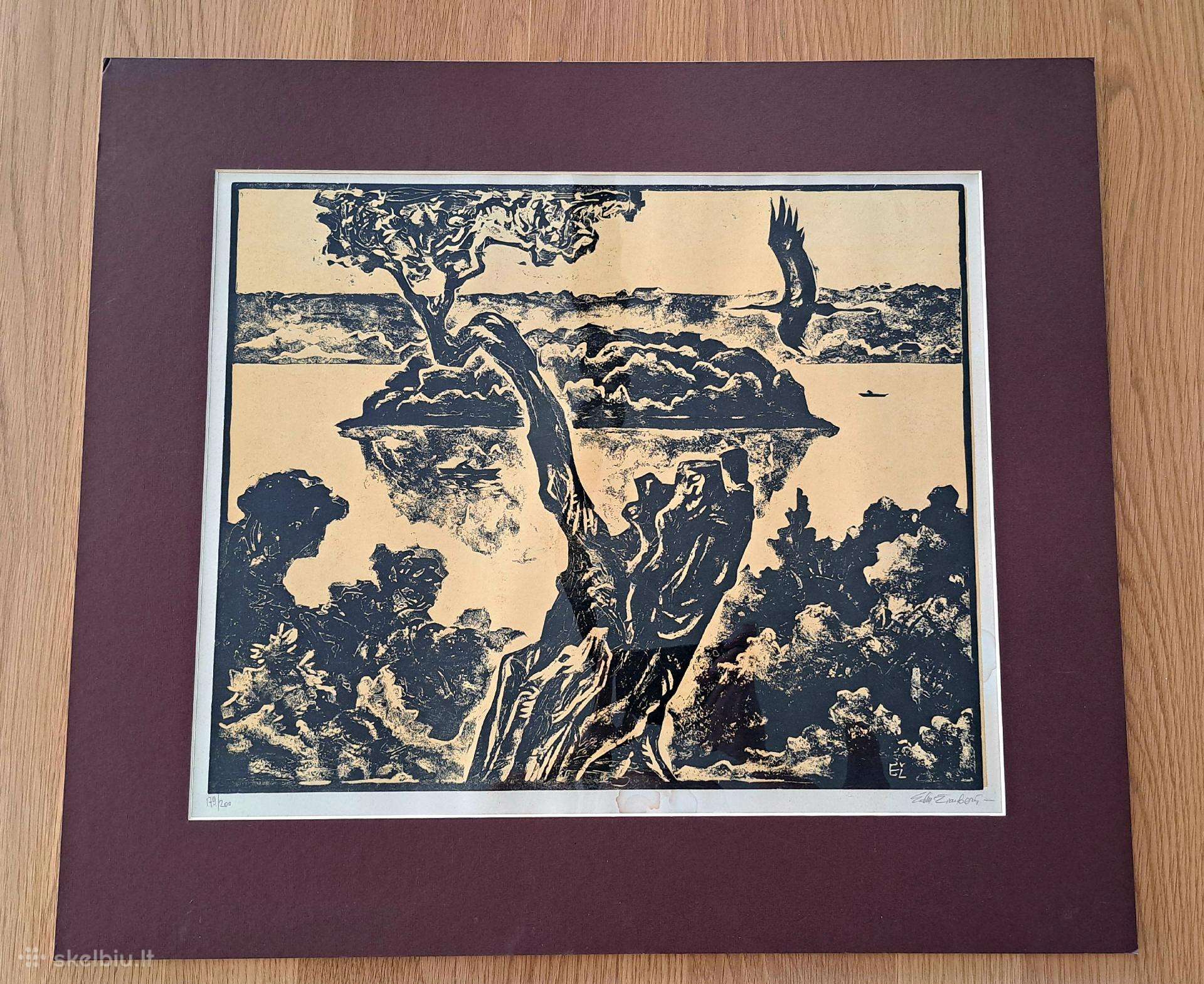Edmundas Žiauberis „Monio ežeras“ 1978m.
