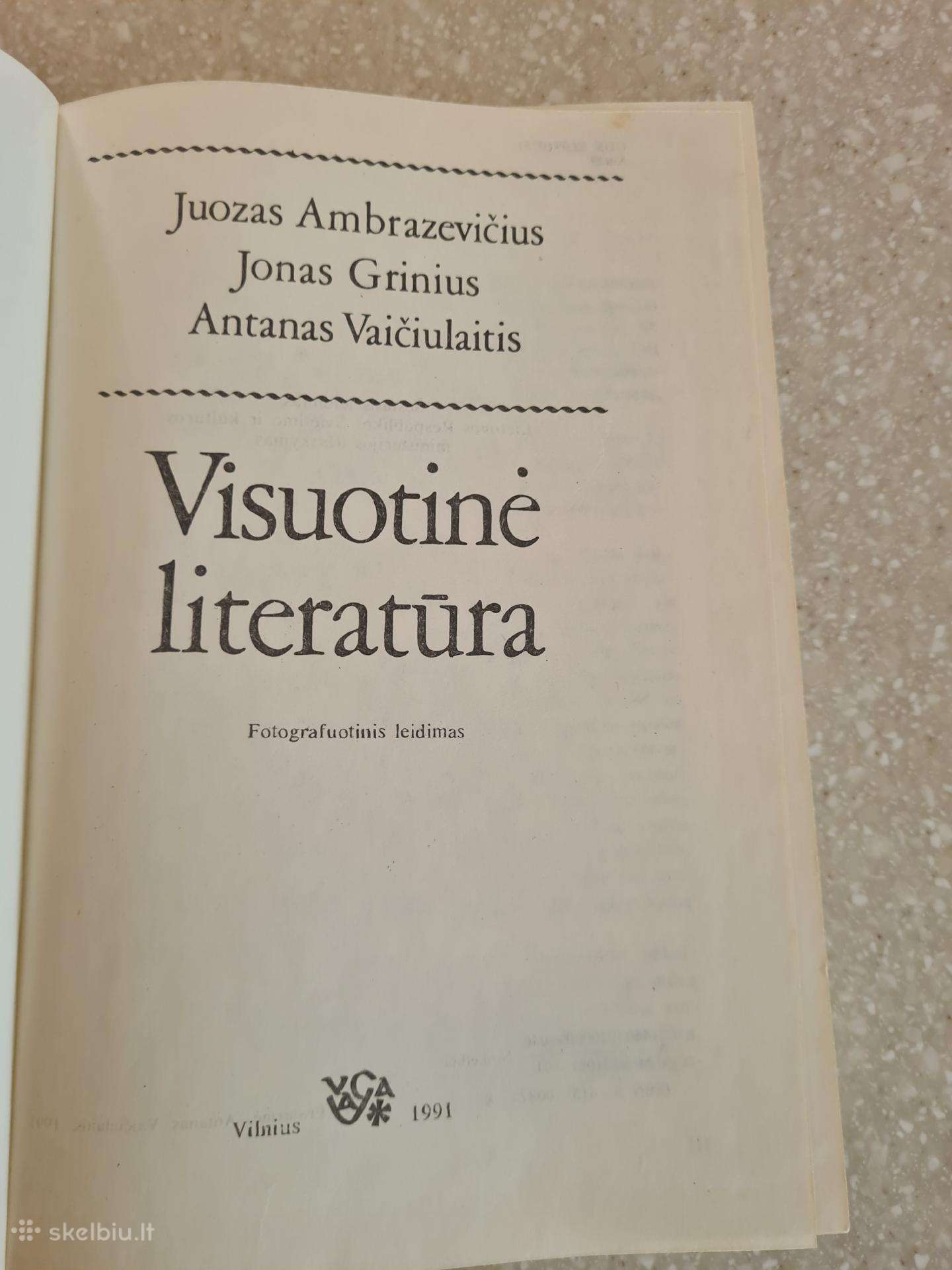 J. Ambrazevičius ir kiti aut. Visuotinė literat