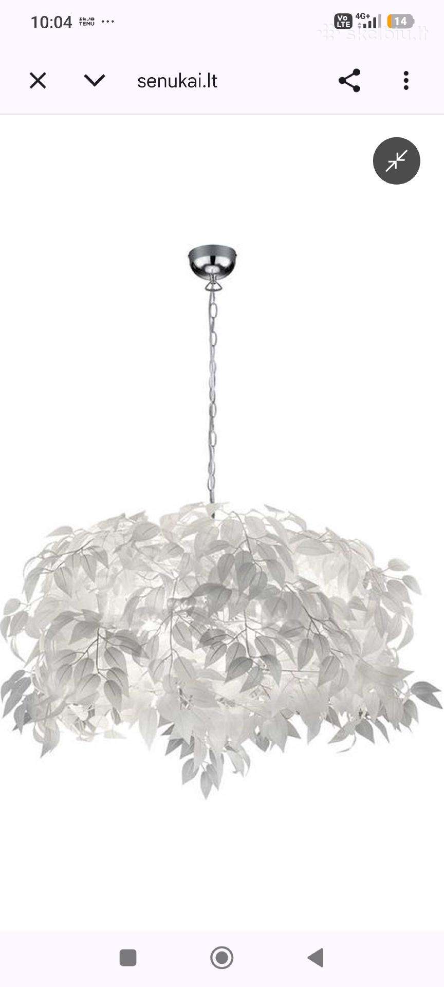 Parduodu du šviestuvus